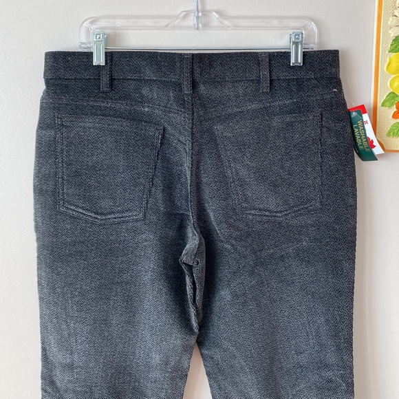 NWT Vintage corduroy Unisex Pants Jeans Grey & Black Easy Fit Flared - Picture 8 of 12
